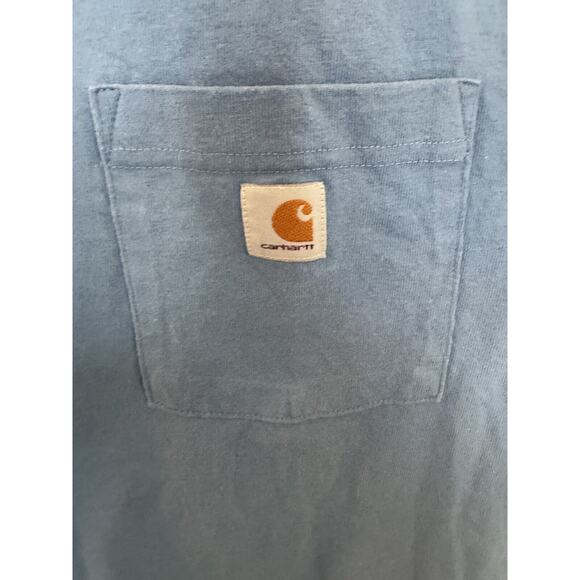 Carhartt Blue S Reg short sleeve Work Shirt Excellent - Picture 9 of 10